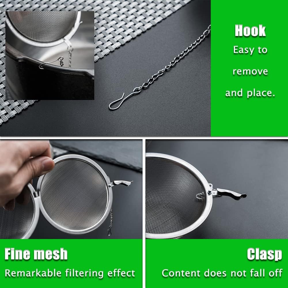 2pc Tea Steeper for Loose Leaf Tea, Spices & Seasonings