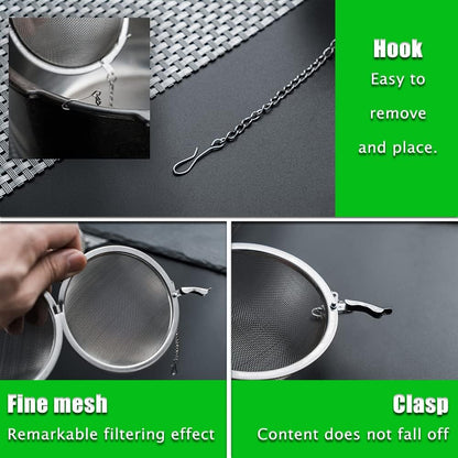 2pc Tea Steeper for Loose Leaf Tea, Spices & Seasonings